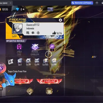 Free Fire Accounts Indonesia | M1887- Emerald Power,3 Skins More | Backapck : Rabbity Pink,Electrify Bunny| Check SS FF864B