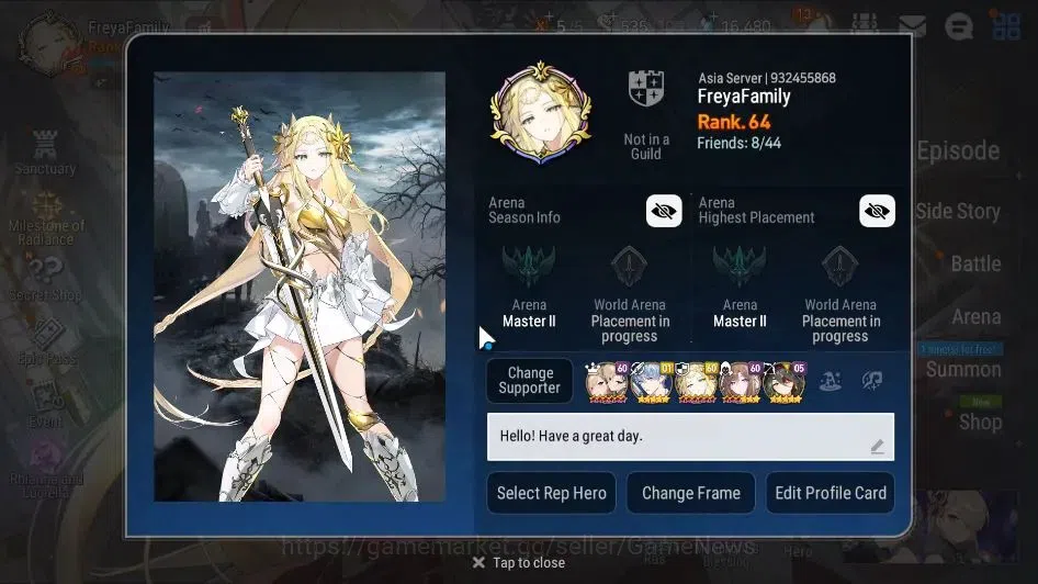 Epic Seven Accounts ASIA Unverif|New Era|12 ML(School Nurse Yulha,Mona image 2