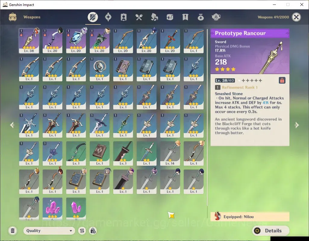 Genshin Impact Accounts ASIA|AR 16|2 Limited+ 2 (*5Standard)|Durin, Nilou| image 5