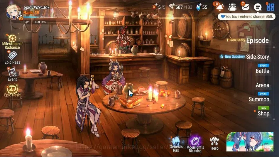 Epic Seven Accounts GLOBAL UnVerif|New Era|2 ML(Rhiana&Luciel,Specter image 1