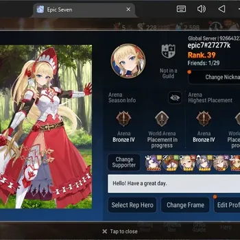 Epic Seven Accounts Starter Global Unverif|Starter Rank.39|4 ML(Notos,NCLandy,SECeline,SBArmintha)|PoH+Bless ON|Stigma