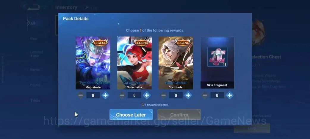 Honor of Kings Accounts Hero 7|Starter with Legend Skin Selection Chest(Di image 4