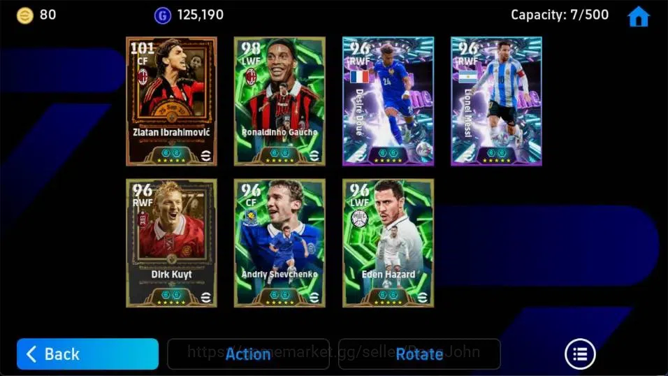 eFootball Accounts Android|PW 3113|Bigtime Ibrahimovic|Epic Ronaldinh image 5