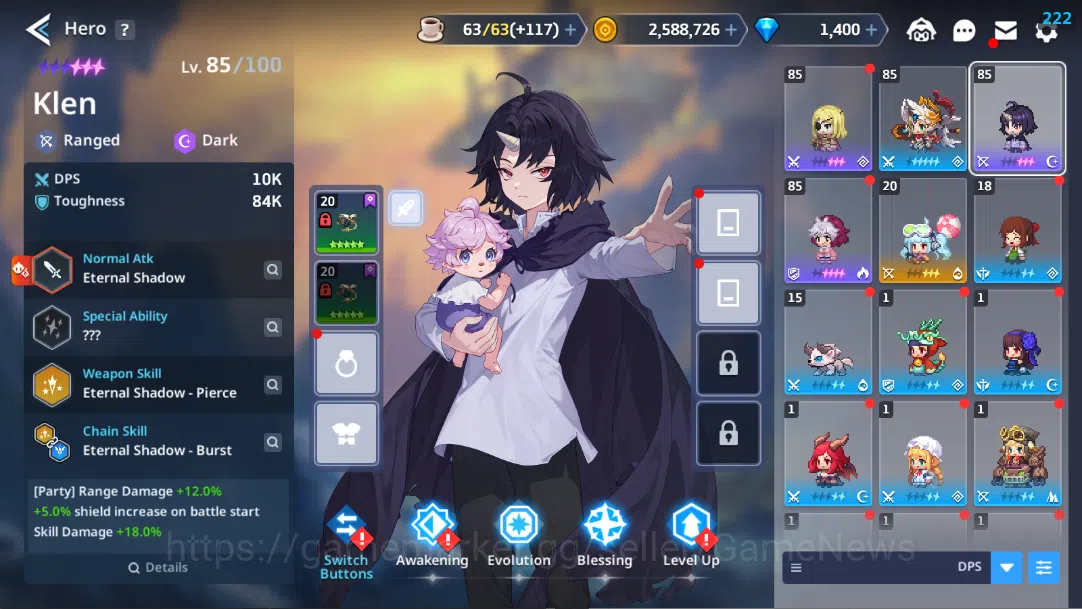 Guardian Tales Accounts ASIA 2| Lv 48 | Starter Collab Clevates(Klen, Alec image 2