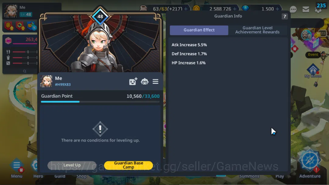 Guardian Tales Accounts ASIA 2| Lv 48 | Starter Collab Clevates(Klen, Alec image 9