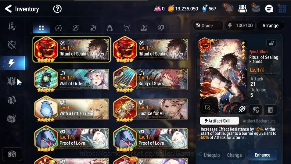 Epic Seven Accounts GLOBAL UnVerif|New Era|5 ML (RoLight,SOT Snow,MKwe image 17