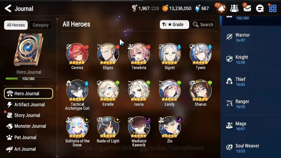 Epic Seven Accounts GLOBAL UnVerif|New Era|5 ML (RoLight,SOT Snow,MKwe image 5