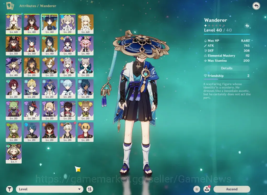 Genshin Impact Accounts ASIA|AR 37|3 Limited +1(*1Weapon)| Wanderer ,Hutao image 4