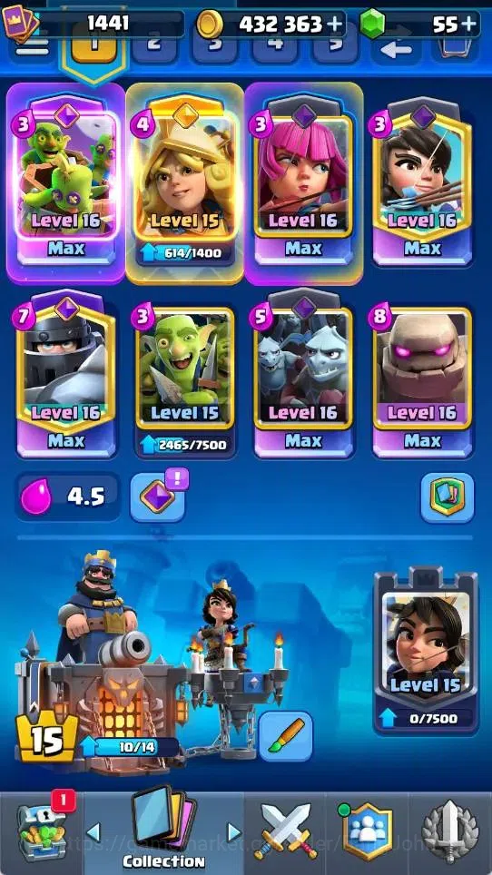 Clash Royale Accounts Mobile |KTL 15|Trophy 11718|6 Max L16 Cards|6 Evo| image 19