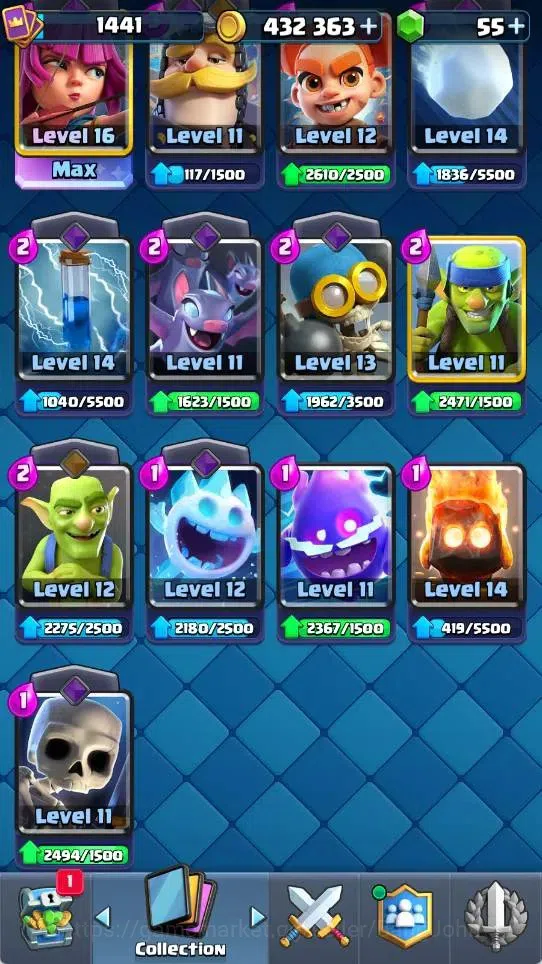 Clash Royale Accounts Mobile |KTL 15|Trophy 11718|6 Max L16 Cards|6 Evo| image 2
