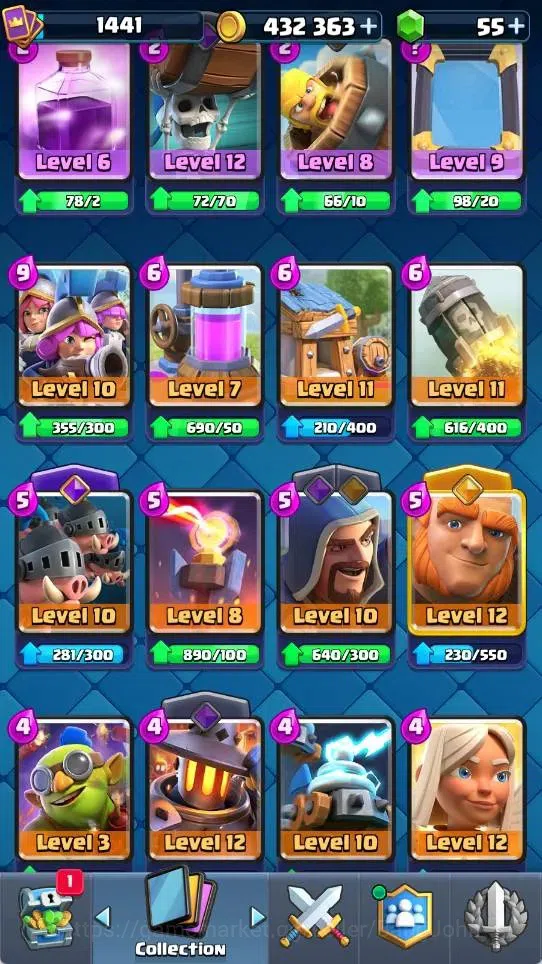 Clash Royale Accounts Mobile |KTL 15|Trophy 11718|6 Max L16 Cards|6 Evo| image 5