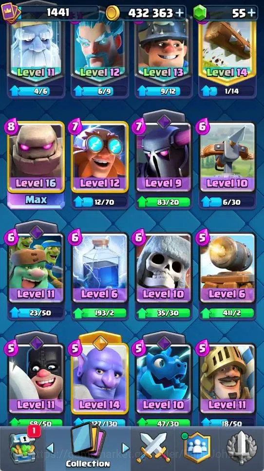 Clash Royale Accounts Mobile |KTL 15|Trophy 11718|6 Max L16 Cards|6 Evo| image 7