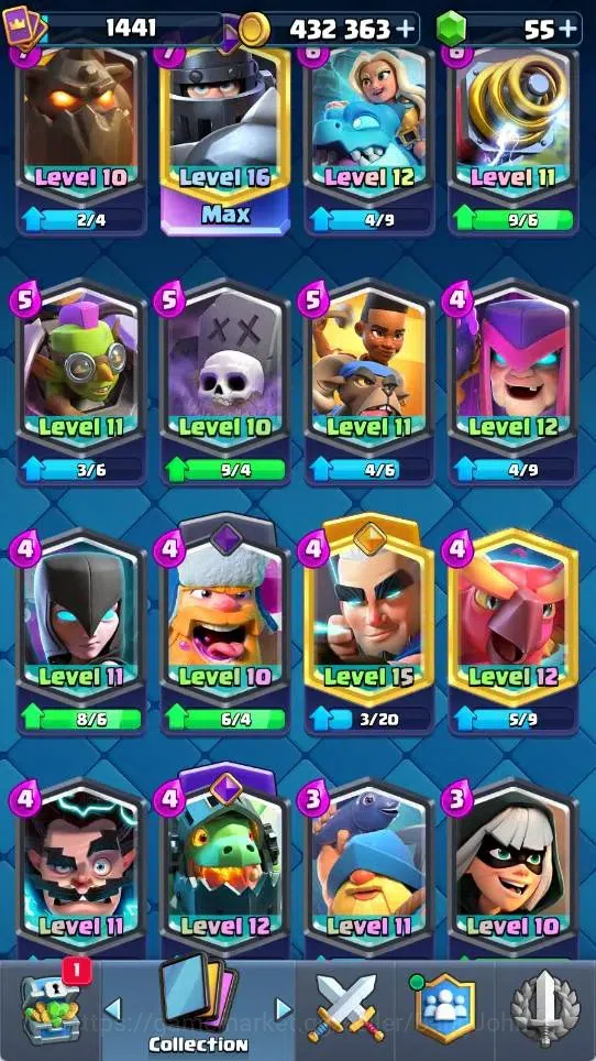Clash Royale Accounts Mobile |KTL 15|Trophy 11718|6 Max L16 Cards|6 Evo| image 8