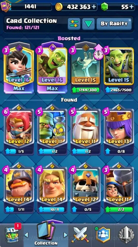 Clash Royale Accounts Mobile |KTL 15|Trophy 11718|6 Max L16 Cards|6 Evo| image 9