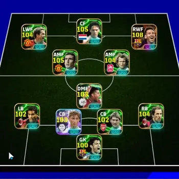 eFootball Accounts Legends & Iconic Players Android|Power 3207|3BigTime Lionel Messi-MSN|24Epic Franco Baresi,Marco van