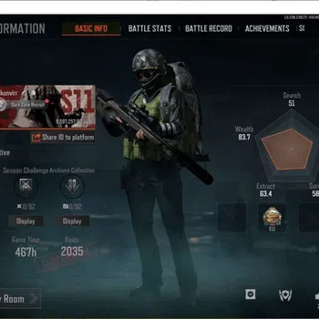 Arena Breakout High Value MOBILE|LVL30 SV 14,3M|CV 275,291K|MORE SKIN TERMAL image 1