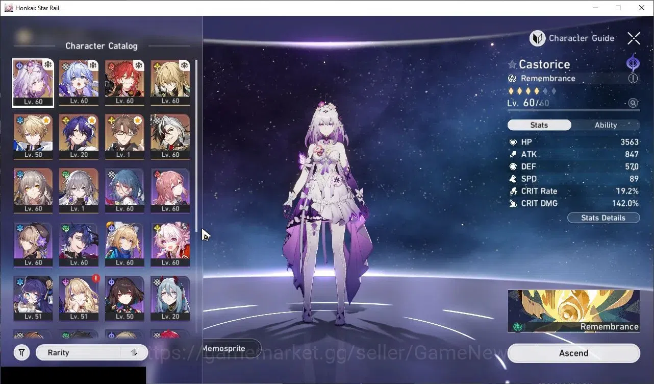 Honkai Star Rail Accounts Others Asia |TL 50| 1 Golden Companion | 5 Limited | Castorice,Robin,Boothill,Luocha,Dr.Ratio +4 1