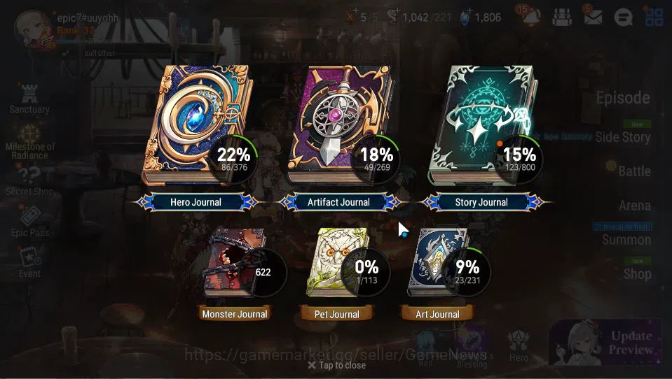 Epic Seven Accounts GLOBAL Unverif|Starter|4 ML(LOT Scales,A Vildred,L image 4