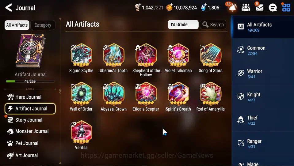 Epic Seven Accounts GLOBAL Unverif|Starter|4 ML(LOT Scales,A Vildred,L image 6