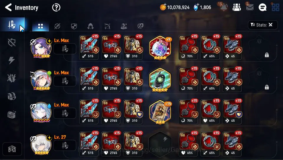 Epic Seven Accounts GLOBAL Unverif|Starter|4 ML(LOT Scales,A Vildred,L image 7