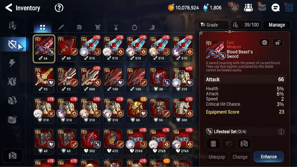 Epic Seven Accounts GLOBAL Unverif|Starter|4 ML(LOT Scales,A Vildred,L image 8