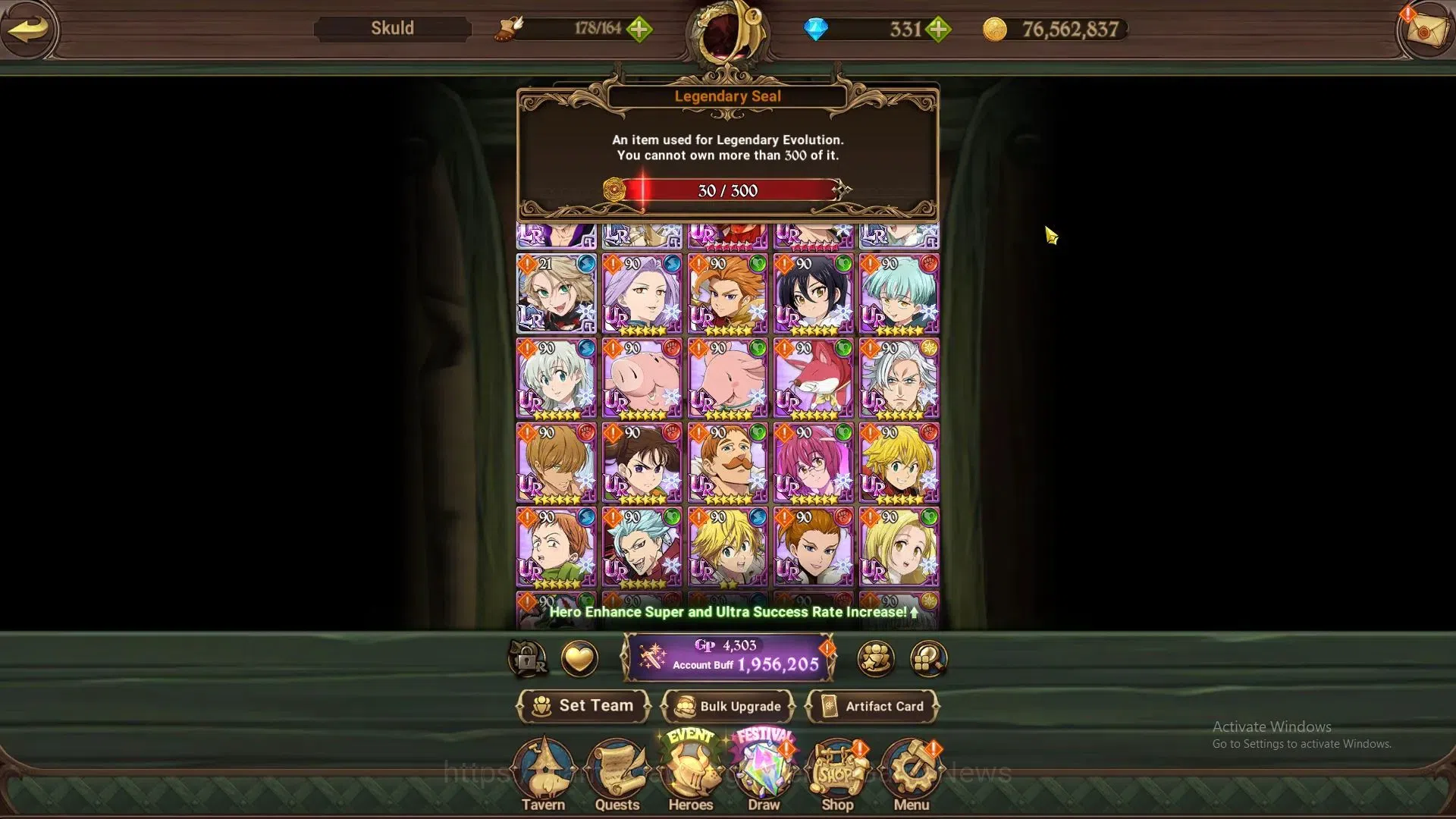 The Seven Deadly Sins: Grand Cross Accounts Global|1,9M CC|30 LS+ 331 DM|3 LR+6 UR|Brunhil,Eli image 6