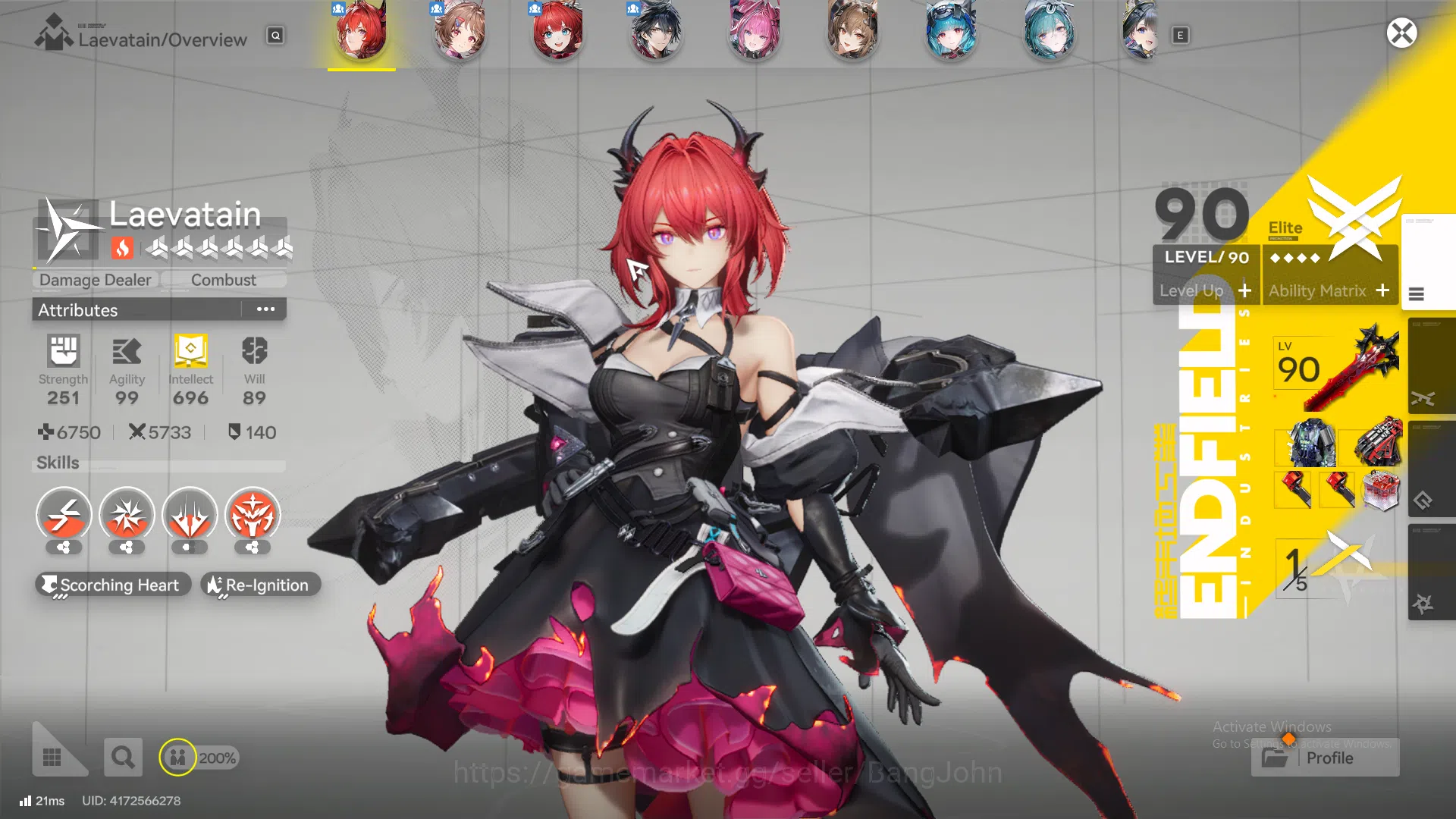 ASIA | MID GAME | 4LIMIT + 3SIGN | Laevatain P1 +Sign | Yvonne + Sign | Gilberta + Sign | Tangtang | Last ride | AKE118B Arknights: Endfield Accounts ASIA | MID GAME | 4LIMIT + 3SIGN | Laevatain P1 + image 1