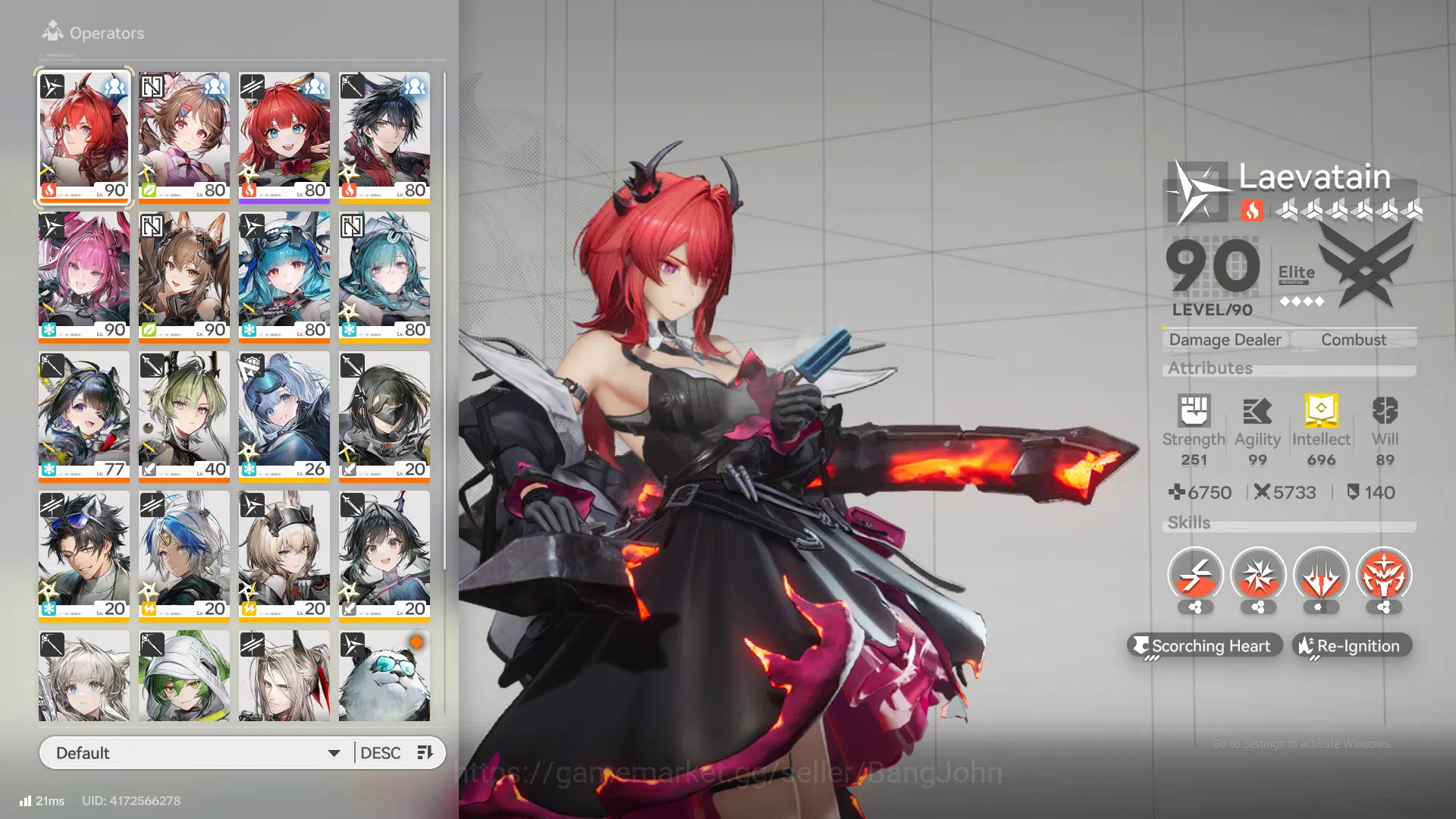 Arknights: Endfield Accounts ASIA | MID GAME | 4LIMIT + 3SIGN |  Laevatain P1 +Sign | Yvonne + Sign | Gilberta + Sign 10