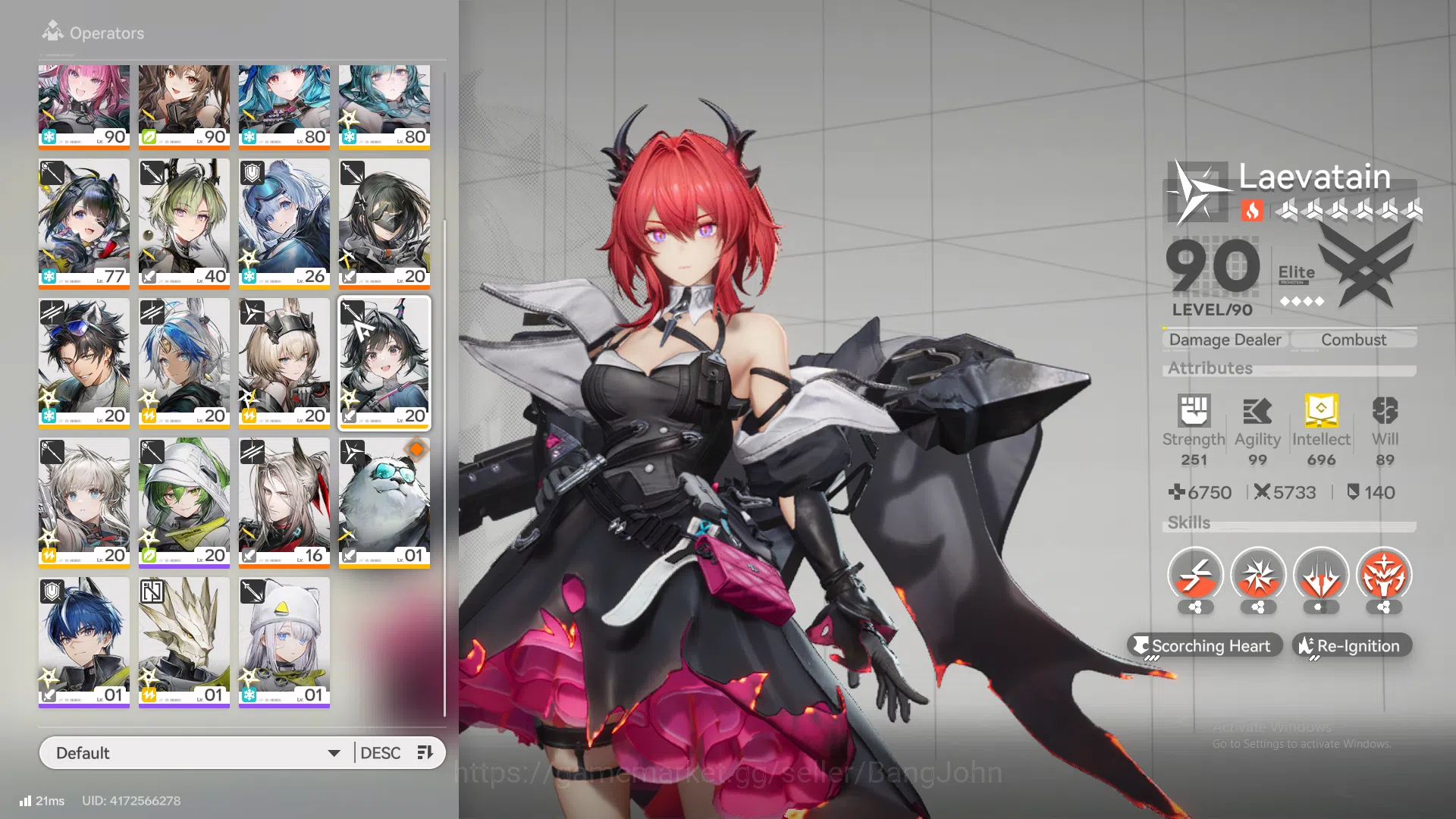Arknights: Endfield Accounts ASIA | MID GAME | 4LIMIT + 3SIGN |  Laevatain P1 +Sign | Yvonne + Sign | Gilberta + Sign 11