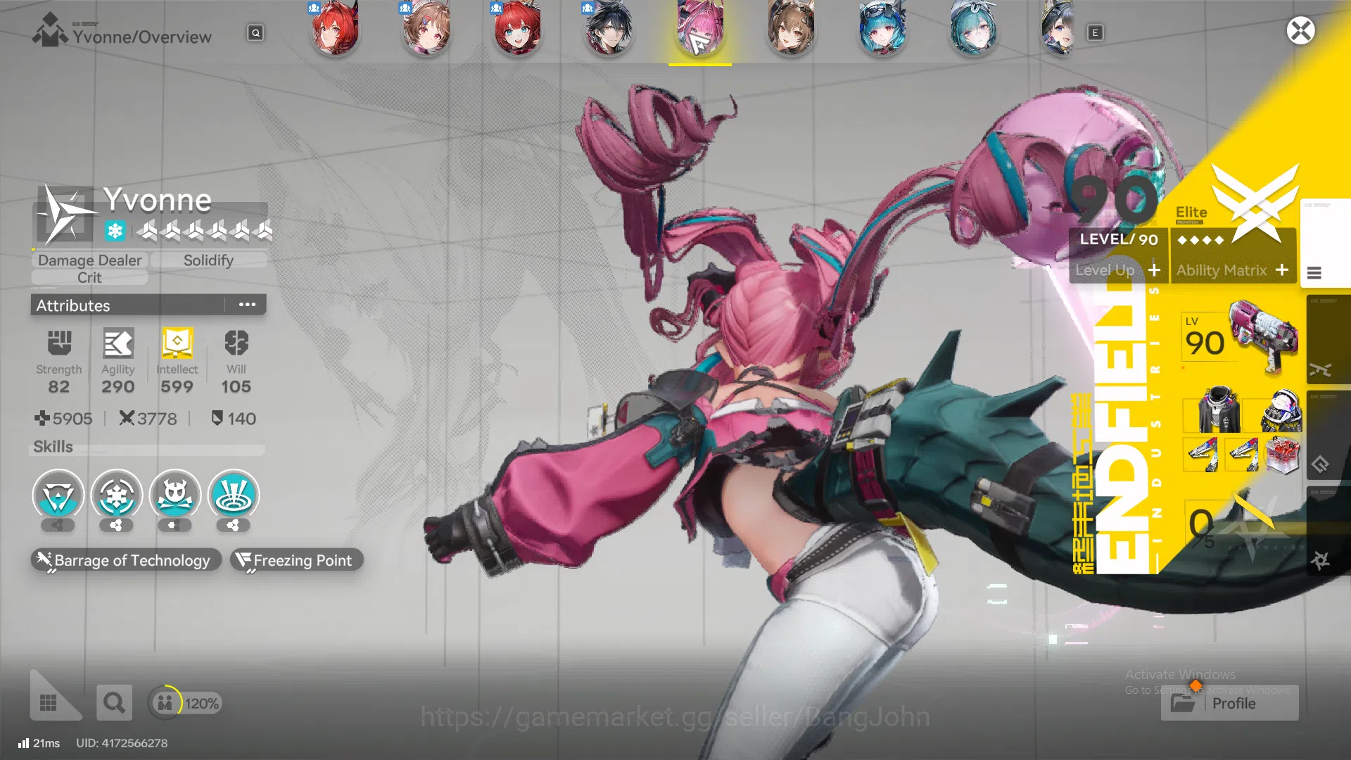 Arknights: Endfield Accounts ASIA | MID GAME | 4LIMIT + 3SIGN |  Laevatain P1 +Sign | Yvonne + Sign | Gilberta + Sign 2