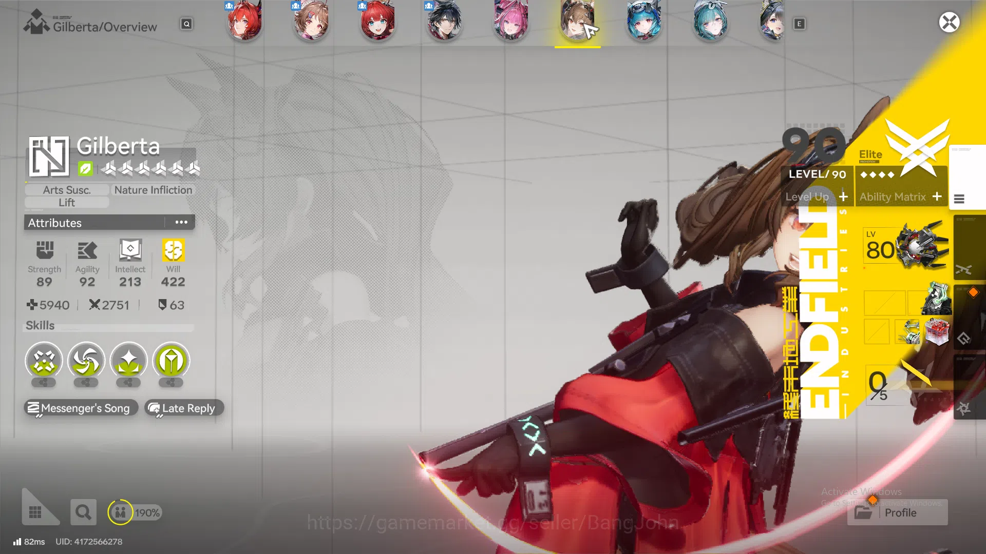 Arknights: Endfield Accounts ASIA | MID GAME | 4LIMIT + 3SIGN |  Laevatain P1 +Sign | Yvonne + Sign | Gilberta + Sign 3