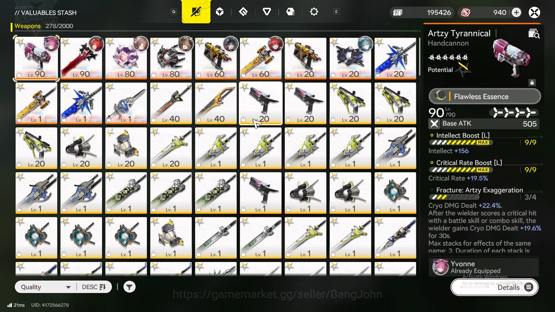 Arknights: Endfield Accounts ASIA | MID GAME | 4LIMIT + 3SIGN |  Laevatain P1 +Sign | Yvonne + Sign | Gilberta + Sign 6