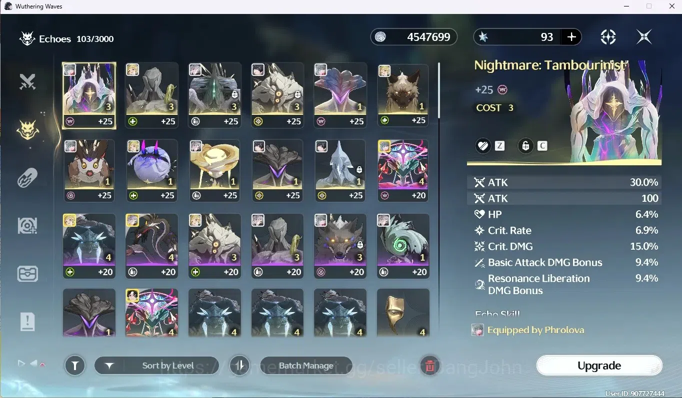 Wuthering Waves Accounts SEA|UL 40|Rank 4 |1 Char Limit [Phrolova + Sign] & image 12