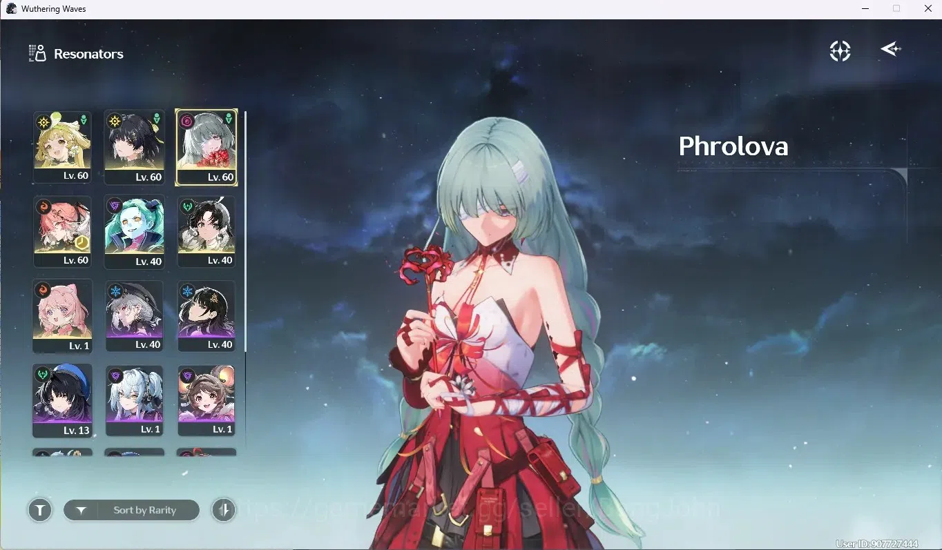 Wuthering Waves Accounts SEA|UL 40|Rank 4 |1 Char Limit [Phrolova + Sign] & image 2