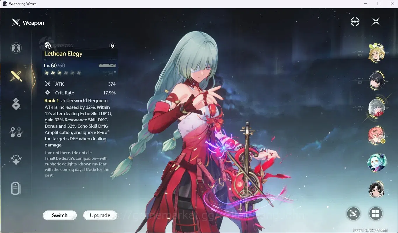 Wuthering Waves Accounts SEA|UL 40|Rank 4 |1 Char Limit [Phrolova + Sign] & image 4