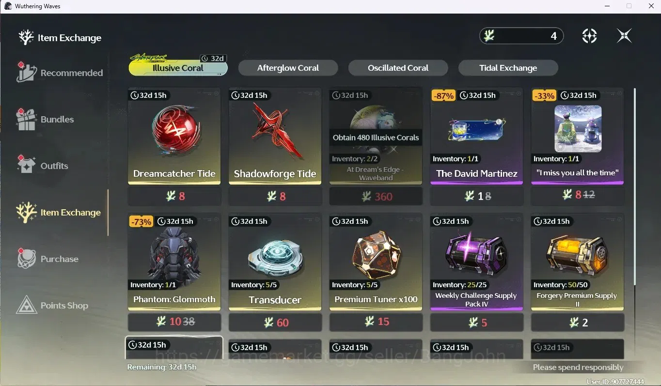 Wuthering Waves Accounts SEA|UL 40|Rank 4 |1 Char Limit [Phrolova + Sign] & image 7