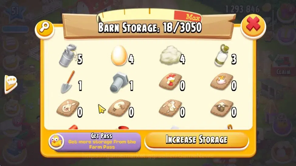 Hay Day Accounts Lvl 51 | Silo Storage 825 + Barn Storage 3050 + 1, image 11