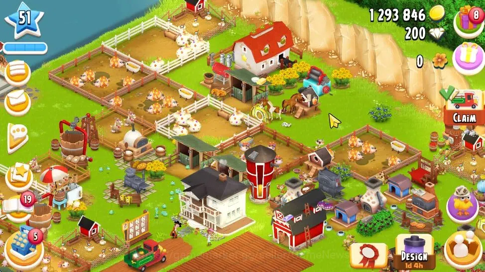 Hay Day Accounts Lvl 51 | Silo Storage 825 + Barn Storage 3050 + 1, image 2