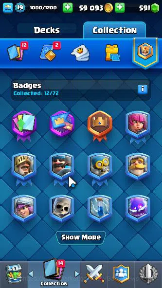 Clash Royale Accounts Midgame Lvl 19|Trophy 2866|Limited Skin|KTL 8|Card 52|2 EVO,11 Epic,20 Rare,23 Common|Gems 9