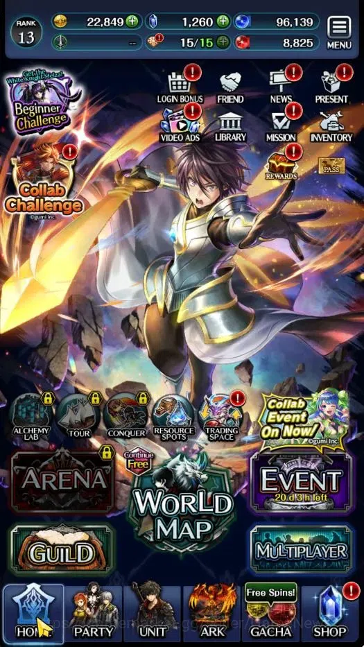 Last Cloudia Accounts GLOBAL|Rank 13|Collab Brave Frontier + Slime (G Ti image 6