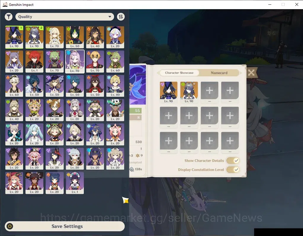 Genshin Impact Accounts ASIA|AR 55|2 Limited + 3 (*5Weapon)|[ClorindeC2+Si image 1