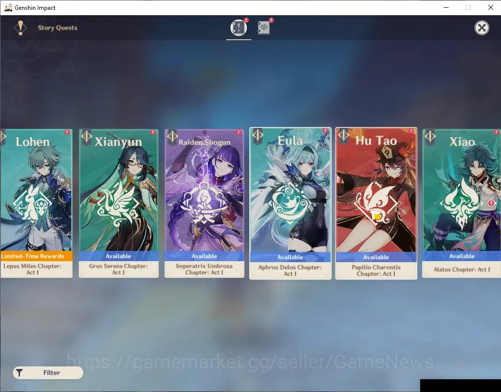 Genshin Impact Accounts ASIA|AR 55|2 Limited + 3 (*5Weapon)|[ClorindeC2+Si image 17