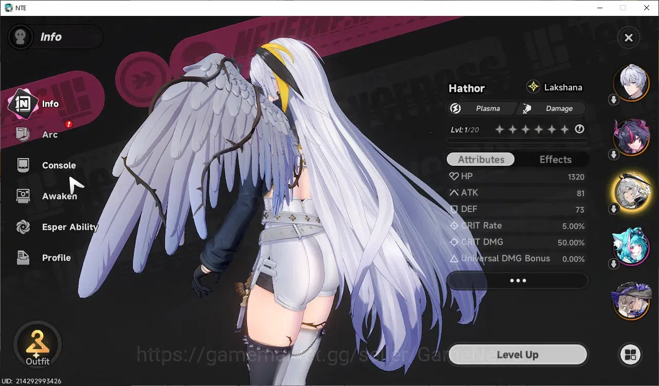 Neverness to Everness Accounts Global SEA|HL 3|2,7k Annulith|3 SSR 1 Limited [Shinku],Hathor,Jiuyuan|1 Selector Box|Selector 3