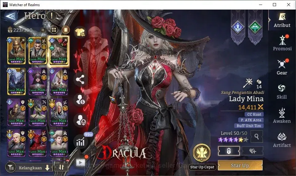 Watcher of Realms Accounts GLOBAL 60x|Lv 76|4,1M Power|6K Gems|6 Lord[Oren,La image 15