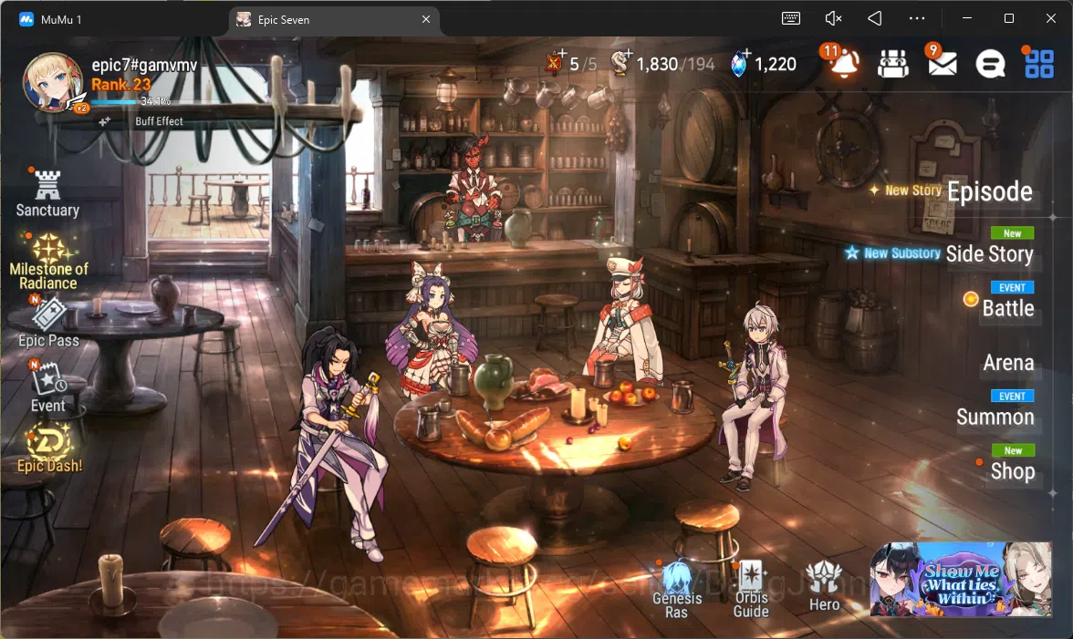 Epic Seven Accounts Others Global Unverif | Starter |4 ML(B Arunka, RO Light, F Lidcia, BW Iseria)|PoH ON|SS 1.2K|Stigma 1
