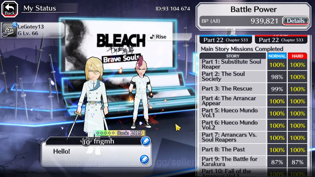 Bleach: Brave Souls Accounts [GLOBAL]53K Orb|TYBW26(BazzB,Jugram,Uryu),Ichigo 1 image 4