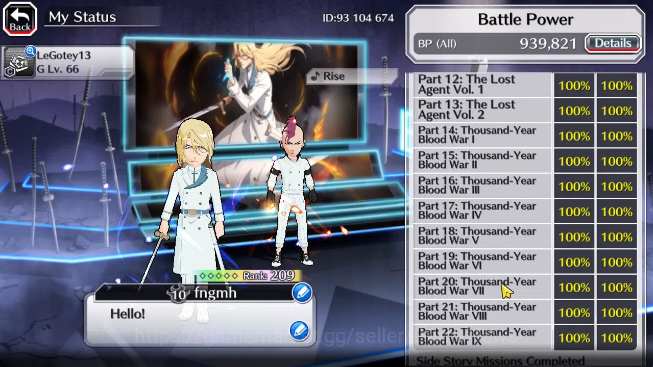 Bleach: Brave Souls Accounts [GLOBAL]53K Orb|TYBW26(BazzB,Jugram,Uryu),Ichigo 1 image 5