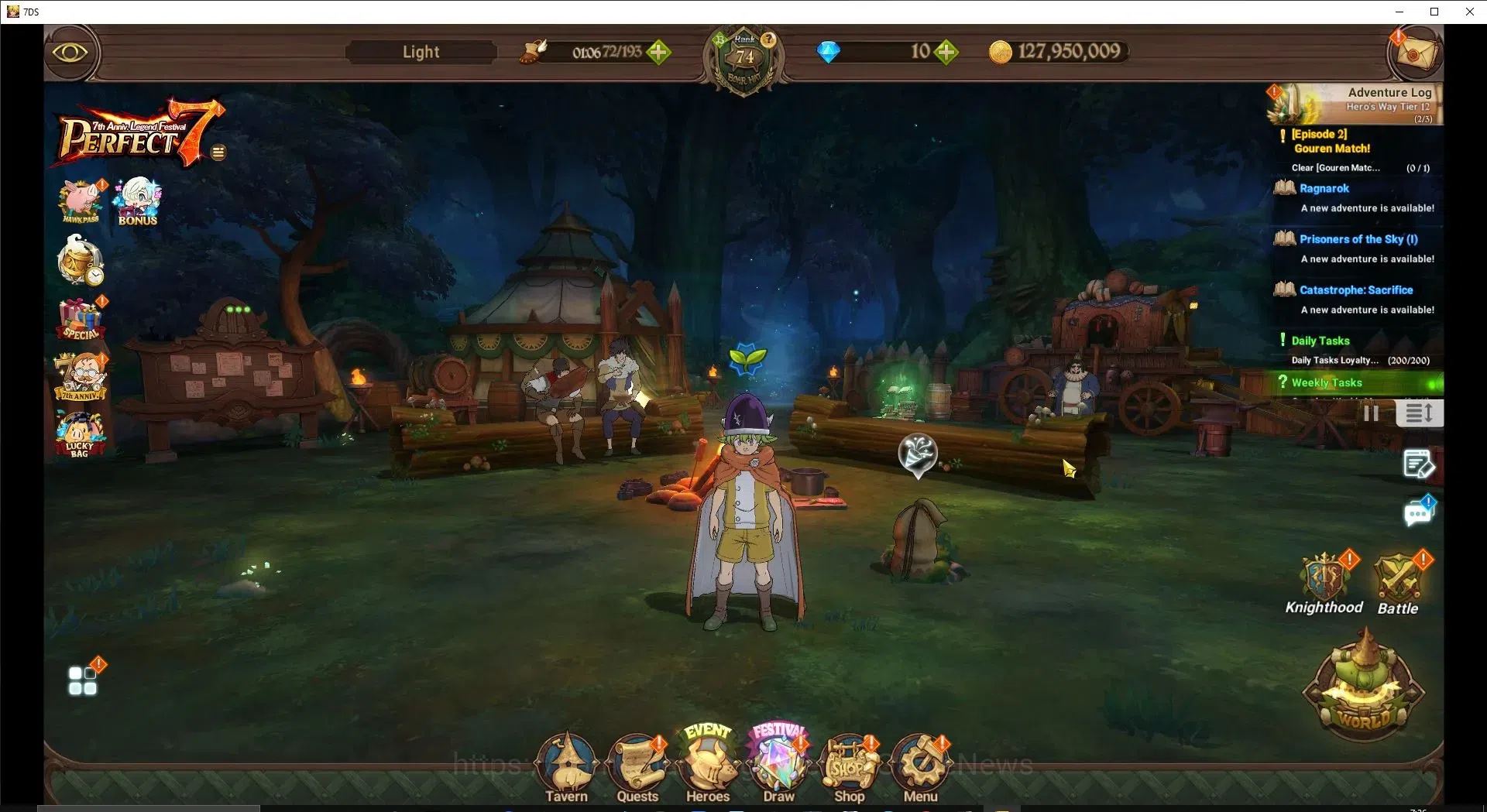 The Seven Deadly Sins: Grand Cross Accounts ASIA|2,3M CC|40 LS|3 LR+7 UR|Nemesis Meliodas6/6,H image 1