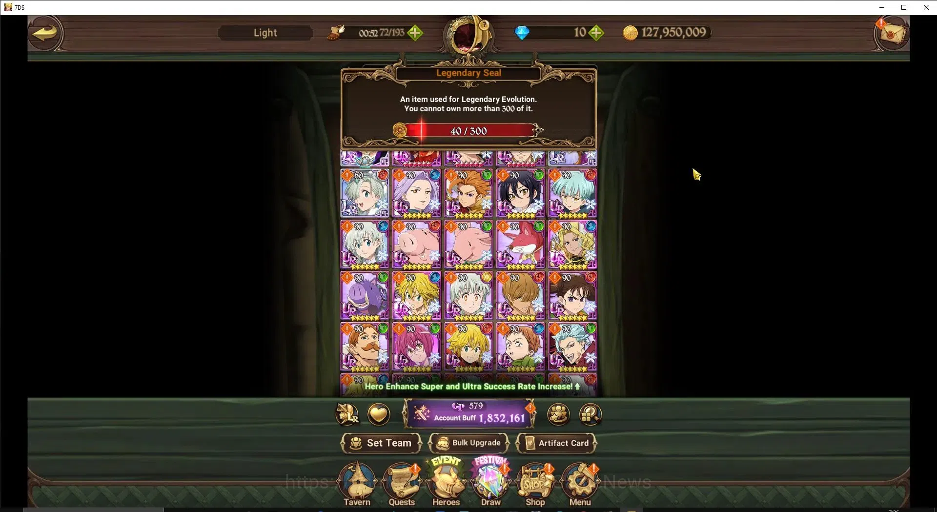 The Seven Deadly Sins: Grand Cross Accounts ASIA|2,3M CC|40 LS|3 LR+7 UR|Nemesis Meliodas6/6,H image 4