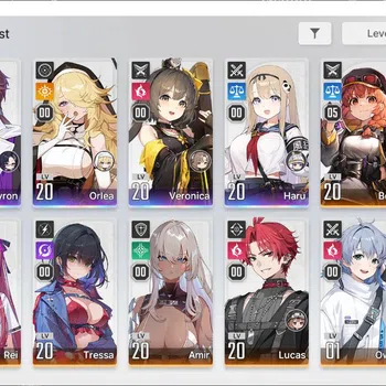 Chaos Zero Nightmare Accounts GLOBAL Lv20| 4 SSR (KayronM1, Orlea, Veronica, Har image 1